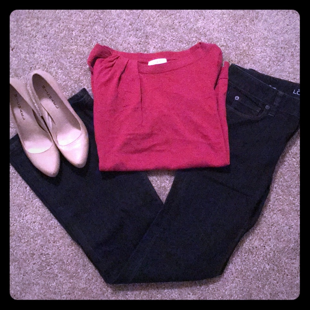 Loft Sweater and Jean outfit